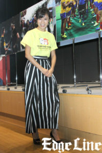 小島瑠璃子ラグビーワールドカップ2019日本大会ボランティア「TEAM NO-SIDE」ボランティアサポーターに！英語でスピーチの“全力”っぷり見せる3