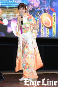 飯豊まりえ 今年の自身の流行語は“花晴れ”！初の振り袖＆東京ドームシティ点灯式イベントが大盛況2