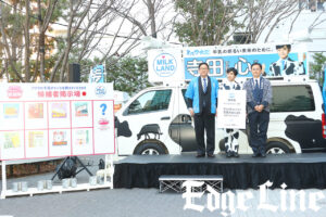 寺田心 渋谷で選挙カーから「冬こそおいしい北海道牛乳が飲みたーい！」絶叫9