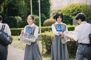 藤吉夏鈴主演「新米記者トロッコ」メインキャスト5人場面写真！新聞部潜入3