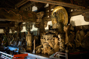 東福寺 国宝三門の楼上から京都一望！臥雲橋からの通天橋のアオモミジ12