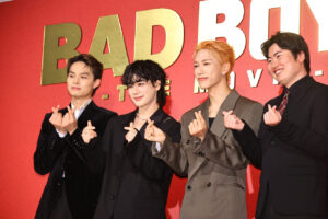 豆原一成 河野純喜と金城碧海の詩に感激！「BADBOYS」舞台挨拶でJO1間の絆窺わせる11