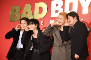 豆原一成 河野純喜と金城碧海の詩に感激！「BADBOYS」舞台挨拶でJO1間の絆窺わせる15
