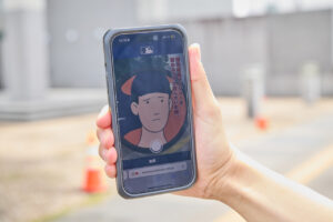 菊池雄星選手デザインのマンホールカバーは盛岡市の都南図書館に10