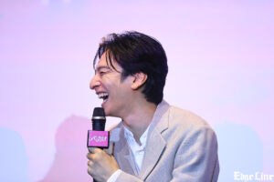 中村倫也 ライトを受け輝く姿！生田斗真とゲキ×シネ『バサラオ』初日TV局へやりたい放題22