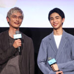 原田琥之佑 高良健吾と背の高さジェスチャーで楽しげ！『海辺へ行く道』完成披露イベ