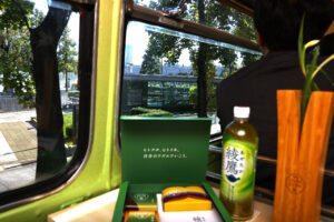 儒烏風亭らでんバスガイドに「夢がかないました」!「綾鷹 ヒトクチヒトイキ旅」バスツアー体験会9