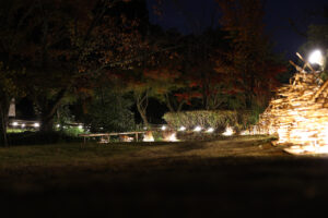 大阪・服部緑地公園内の日本民家集落博物館が初夜間公開で11月22日だけライトアップ！昼とは違う趣に28