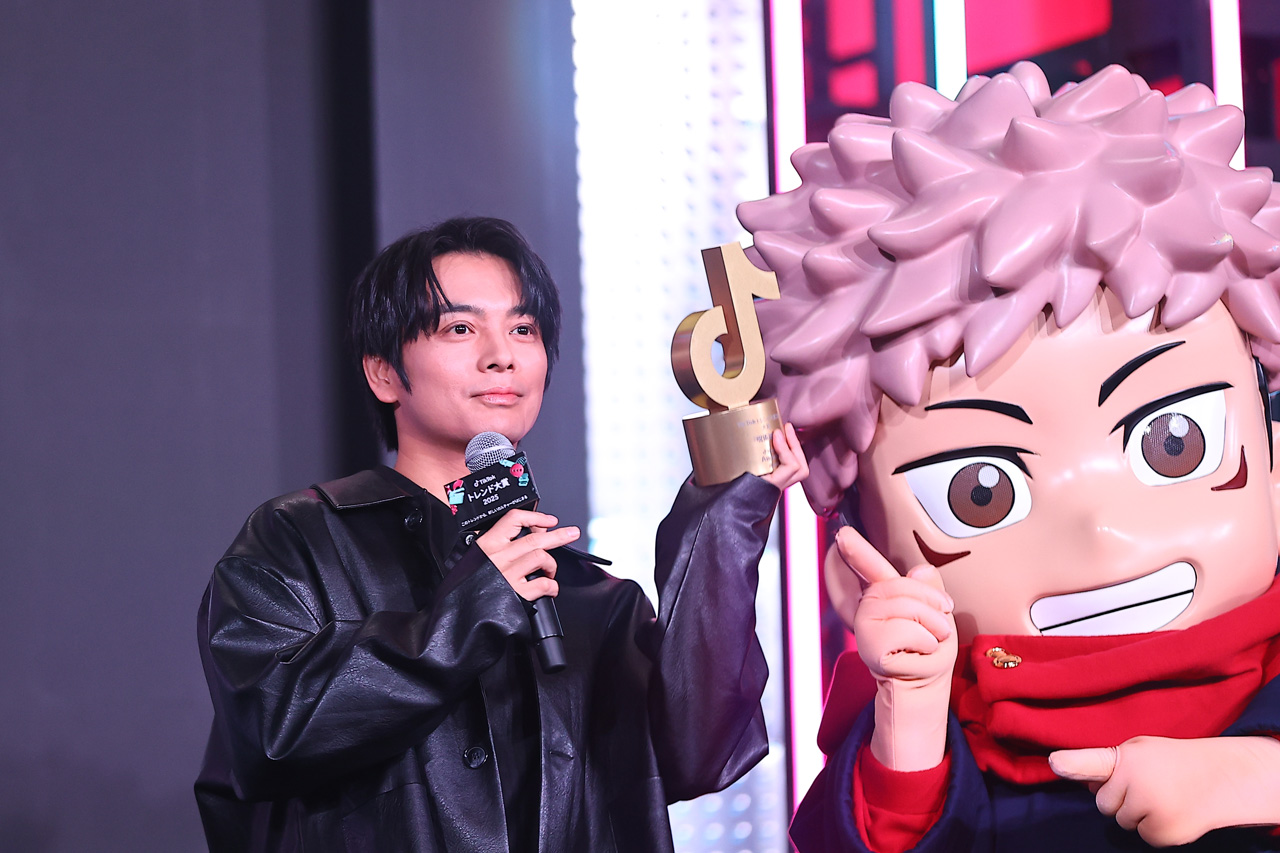 榎木淳弥『呪術廻戦』が『TikTokトレンド大賞2025』大賞受賞で登場!「みんなに愛されている」6