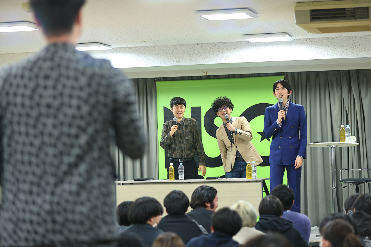 “M-1王者”たくろう よしもとアカデミー大阪校凱旋で特別授業!優勝後の反響やきむらバンド肚の決め方とは4