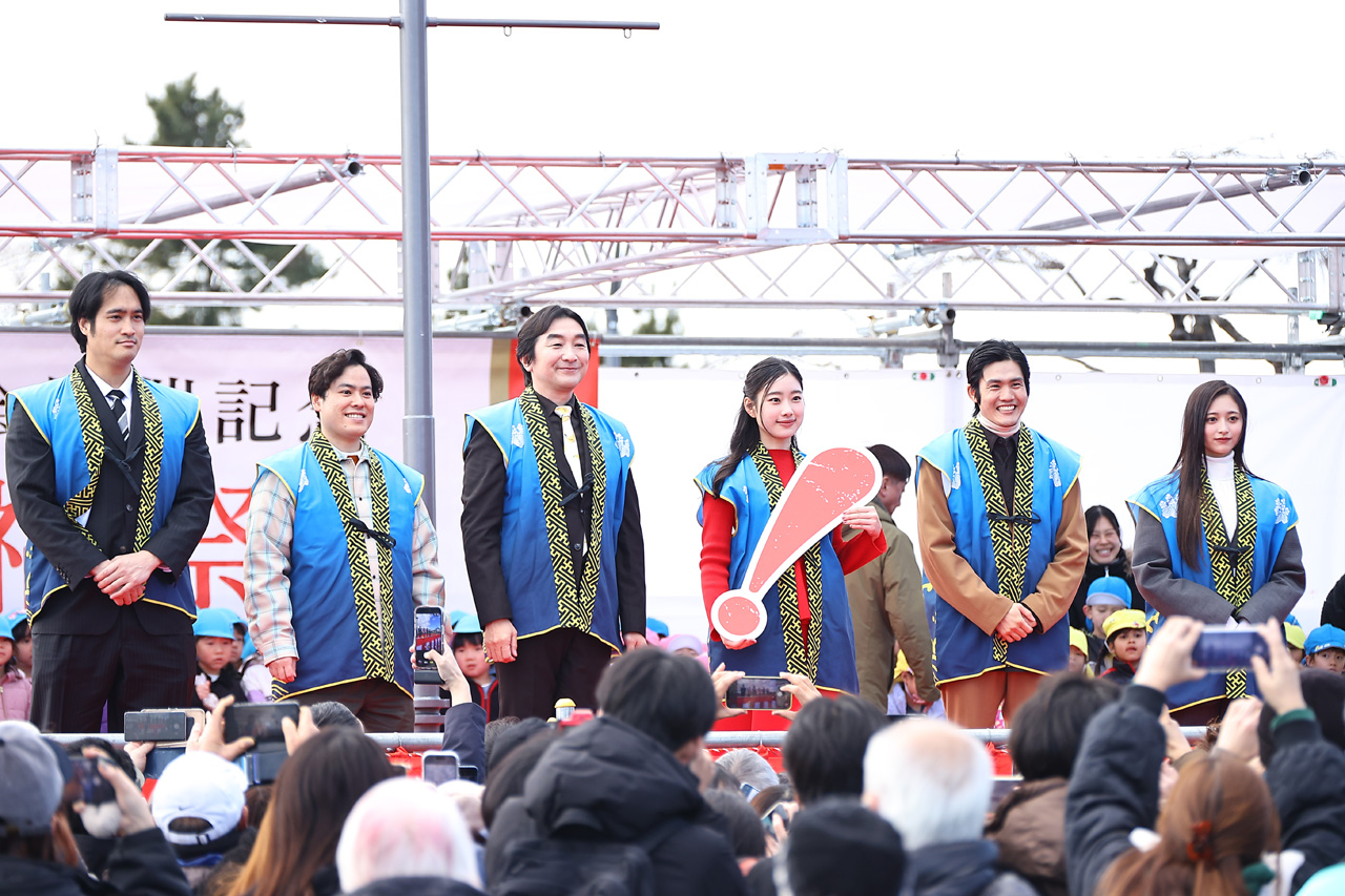 福豆まき「長浜招福祭」開催!『豊臣兄弟!』池田鉄洋、佳久創、井上和ら豆まき2