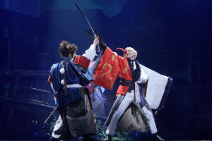 「ミュージカル『刀剣乱舞』 髭切 単騎出陣 ～夢幻泡影～」ゲネプロ！髭切役三浦宏規生演奏のなか変幻自在2