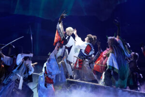 「ミュージカル『刀剣乱舞』 髭切 単騎出陣 ～夢幻泡影～」ゲネプロ！髭切役三浦宏規生演奏のなか変幻自在3