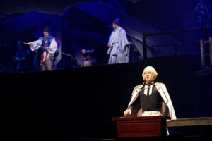 「ミュージカル『刀剣乱舞』 髭切 単騎出陣 ～夢幻泡影～」ゲネプロ！髭切役三浦宏規生演奏のなか変幻自在11