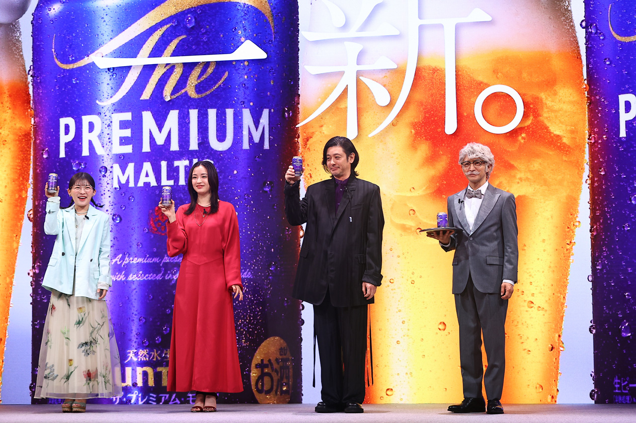津田健次郎 広瀬すず、伊藤沙莉、オダギリジョー共演で「ザ・プレミアム・モルツ」CMに7