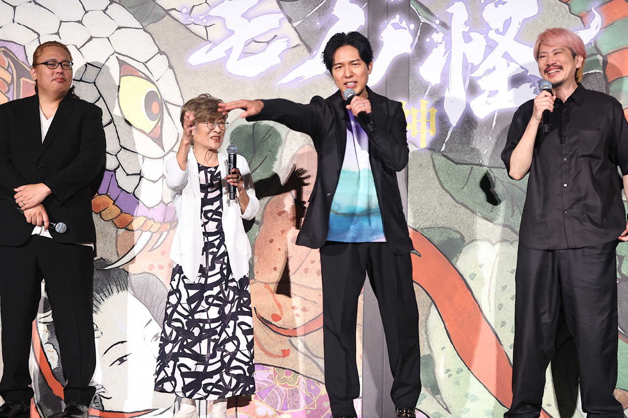 榊原良子お茶目さ爆発姿連発!『劇場版モノノ怪』収録後「寝込みました」に中村健治総監督恐縮5