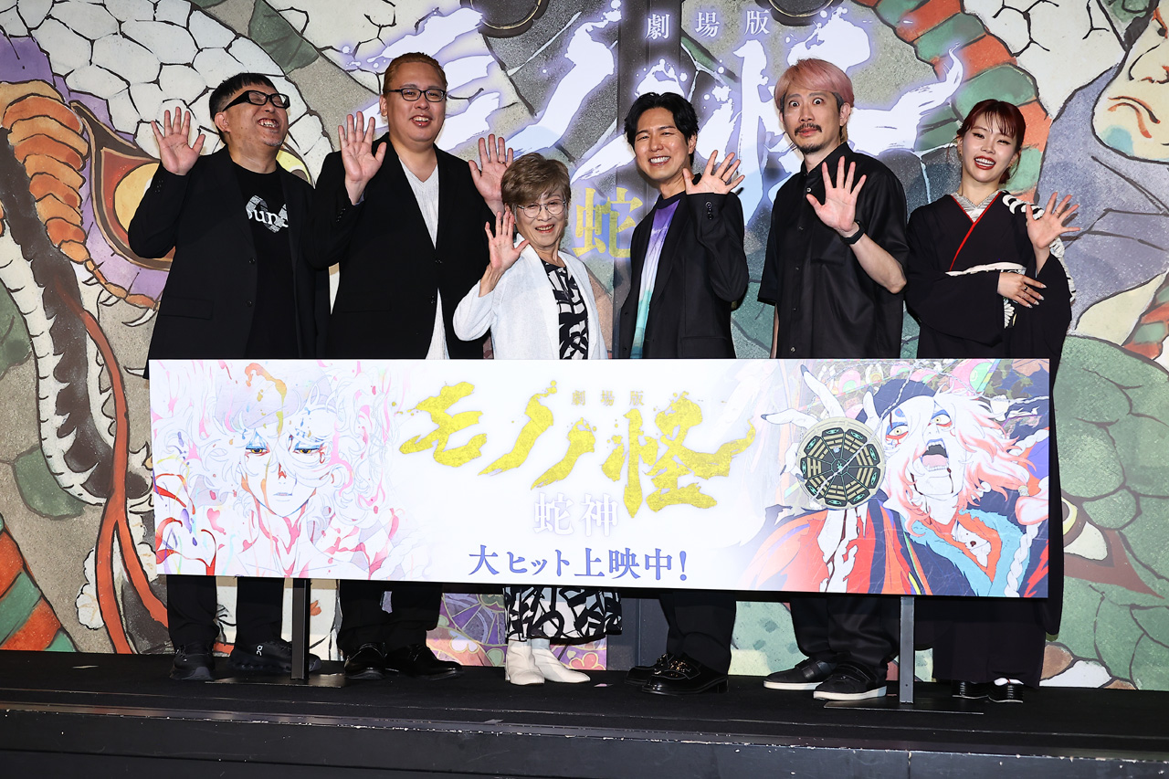 榊原良子お茶目さ爆発姿連発!『劇場版モノノ怪』収録後「寝込みました」に中村健治総監督恐縮6