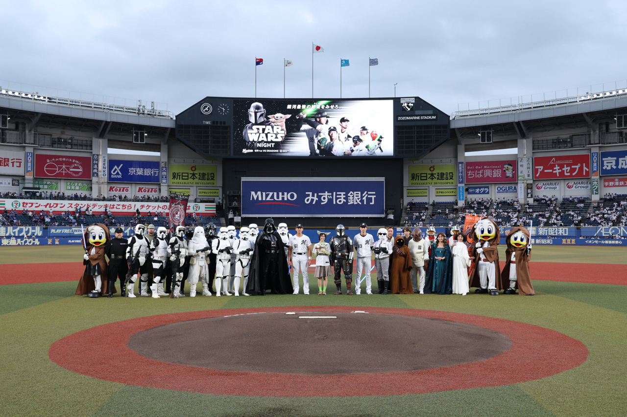 恒松祐里 ロッテVS中日始球式!「スター・ウォーズ/マンダロリアン・アンド・グローグー」イベ3
