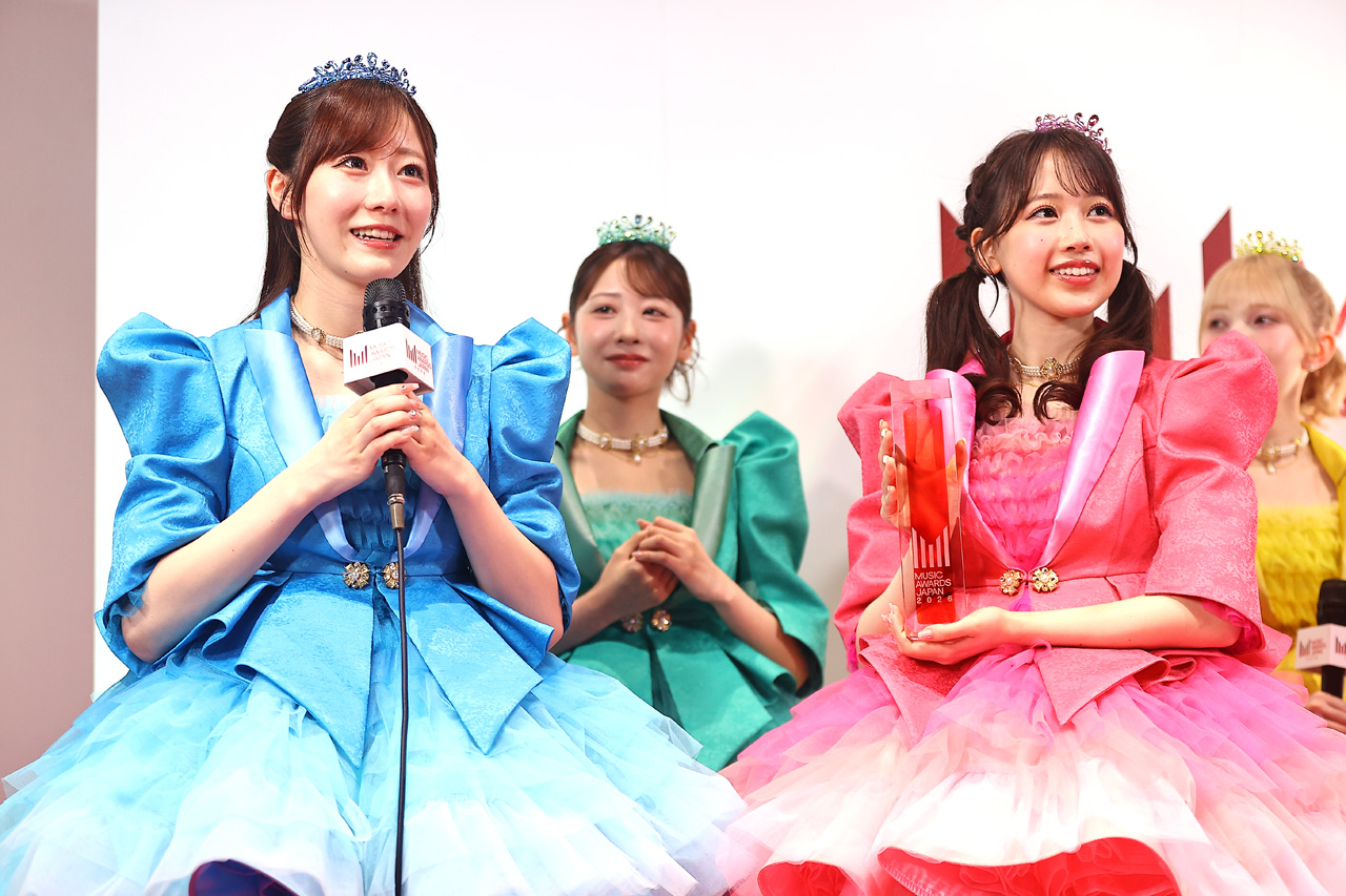 FRUITS ZIPPER「MUSIC AWARDS JAPAN 2026」最優秀ガールズアイドルカルチャーアーティスト賞受賞直後会見3