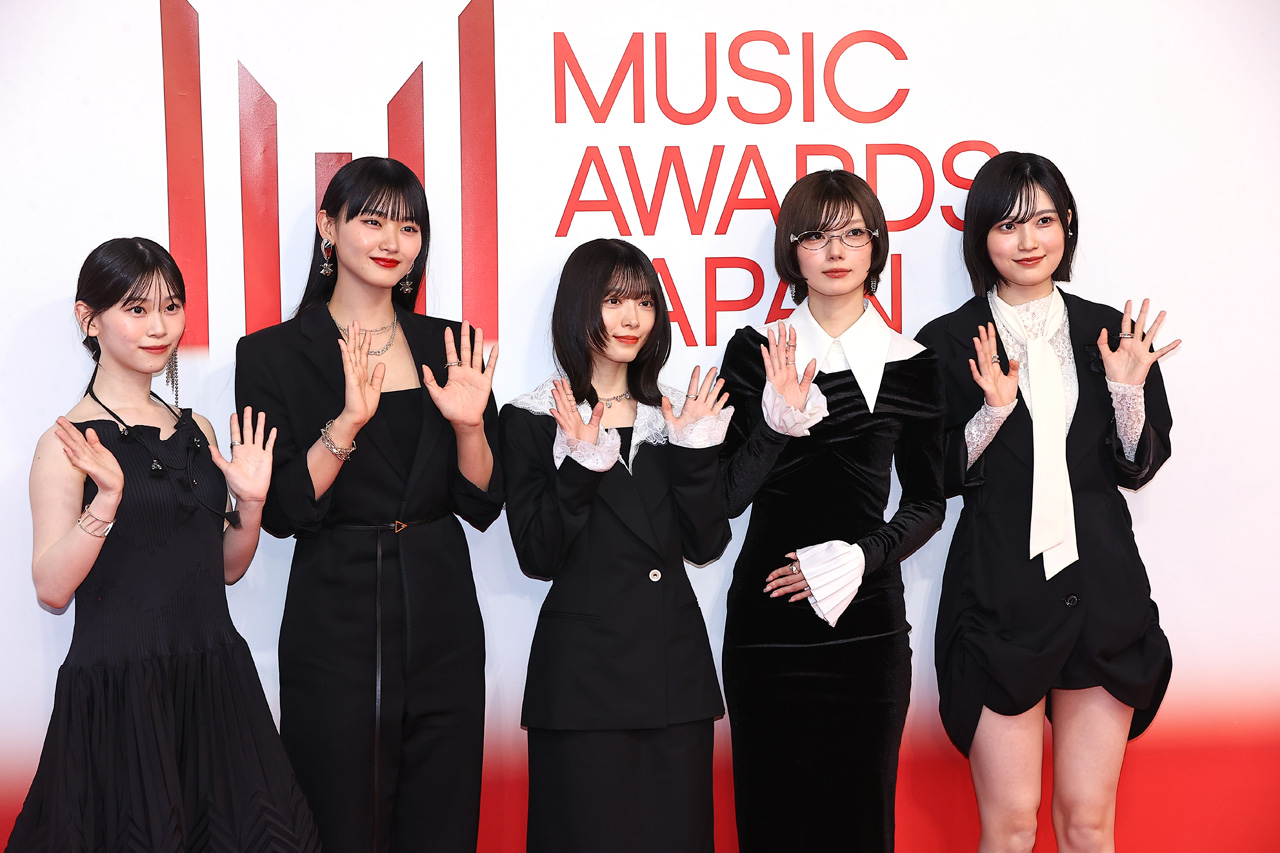櫻坂46・山崎天、藤吉夏鈴、森田ひかる、的野美青、山下瞳月「MUSIC AWARDS JAPAN 2026」レッドカーペットに5