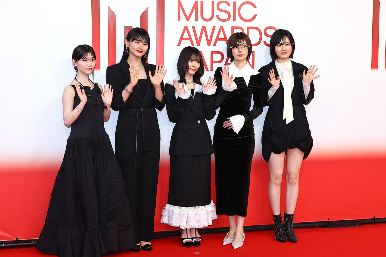 櫻坂46・山崎天、藤吉夏鈴、森田ひかる、的野美青、山下瞳月「MUSIC AWARDS JAPAN 2026」レッドカーペットに6