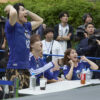 JI BLUE白岩瑠姫・西洸人 渋谷でサッカー日本代表戦パブリックビューイング！勝利に大歓声