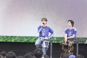 JI BLUE白岩瑠姫・西洸人 渋谷でサッカー日本代表戦パブリックビューイング!勝利に大歓声15