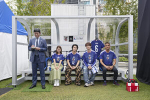 JI BLUE白岩瑠姫・西洸人 渋谷でサッカー日本代表戦パブリックビューイング!勝利に大歓声29