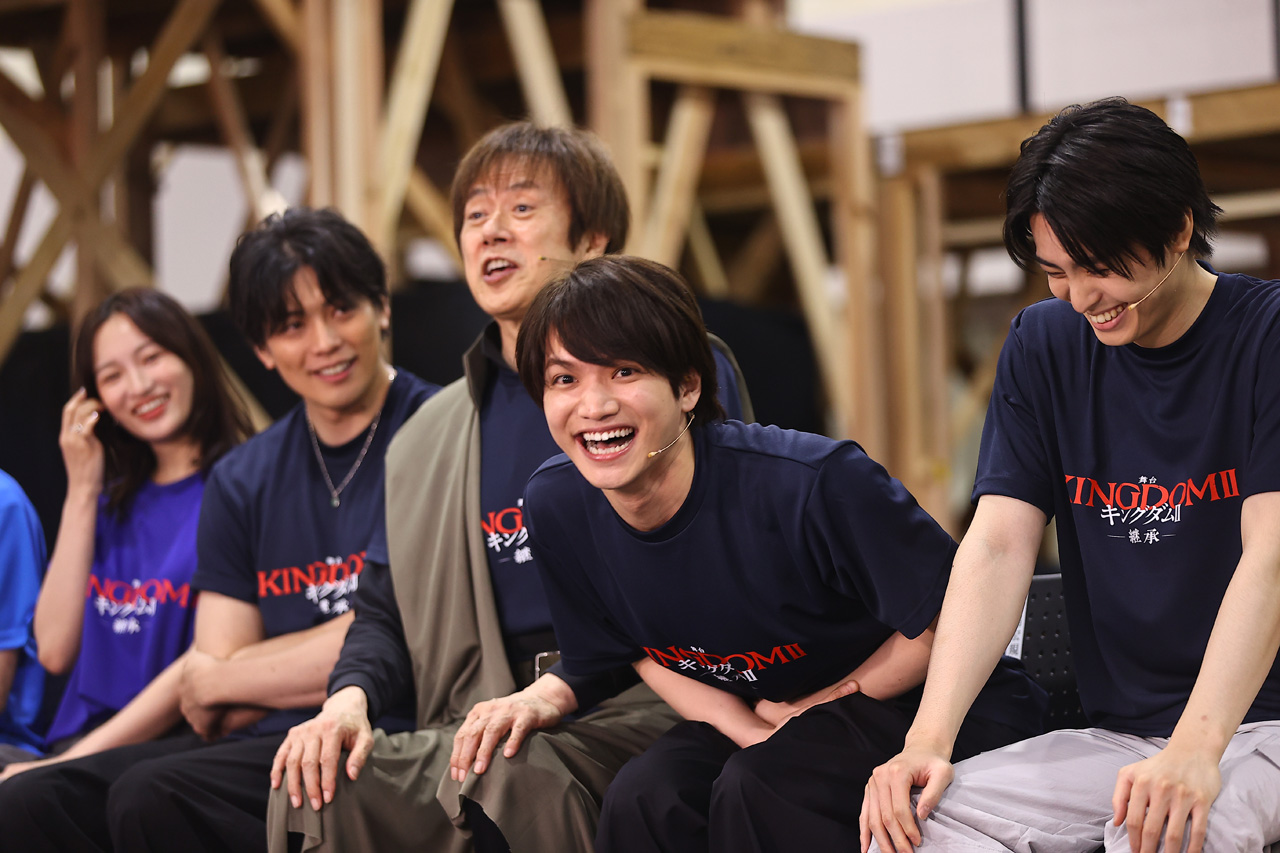 舞台『キングダムⅡ-継承-』稽古公開!信役の三浦宏規と高野洸躍動!“王騎”山口祐一郎エピソード続々2