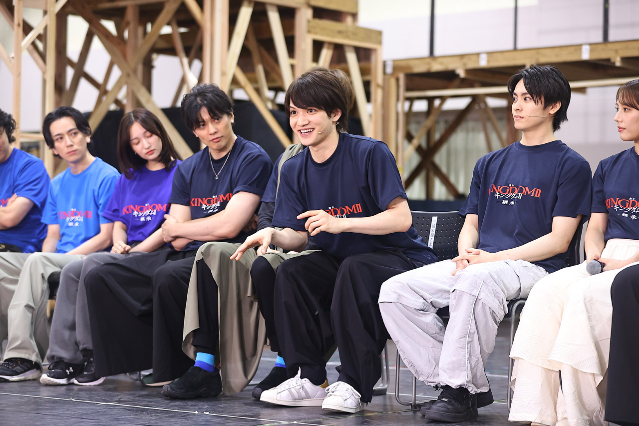 王騎役・山口祐一郎 高野洸へリテイクや三浦宏規のけぞりに笑顔!舞台『キングダムⅡ-継承-』会見4