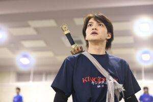 王騎役・山口祐一郎 高野洸へリテイクや三浦宏規のけぞりに笑顔!舞台『キングダムⅡ-継承-』会見10