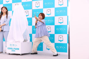 高橋成美 真夏の屋外『白くまくん COOL PARK 2026』で華麗なスケーティング！ヒコロヒーから金言もらう2