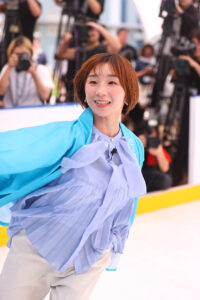 高橋成美 真夏の屋外『白くまくん COOL PARK 2026』で華麗なスケーティング！ヒコロヒーから金言もらう6