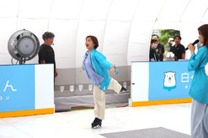 高橋成美 真夏の屋外『白くまくん COOL PARK 2026』で華麗なスケーティング！ヒコロヒーから金言もらう7