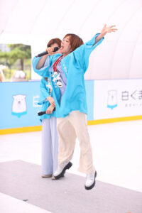 高橋成美 真夏の屋外『白くまくん COOL PARK 2026』で華麗なスケーティング！ヒコロヒーから金言もらう14