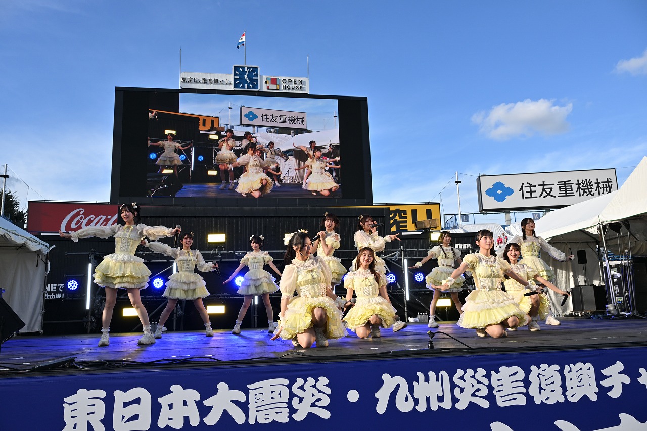 ≒JOY「神宮外苑花火大会」神宮球場ステージトップバッター!6曲パフォーマンス2