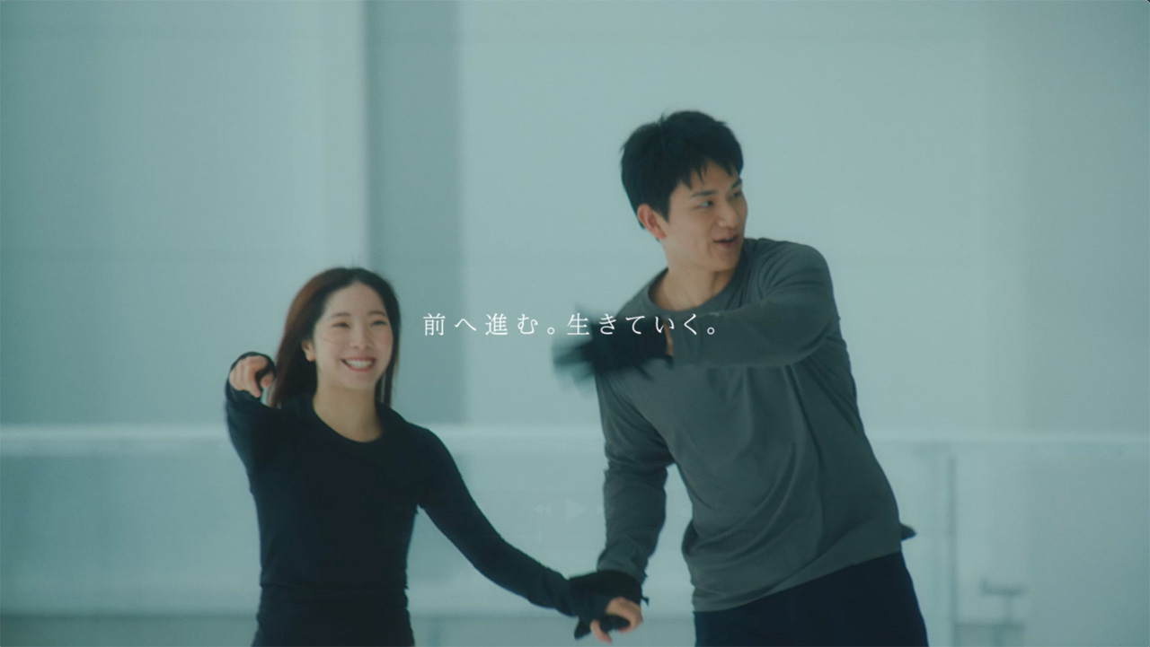 “りくりゅう”三浦璃来選手&木原龍一選手エリクシール新ブランドミッションムービー起用説明7