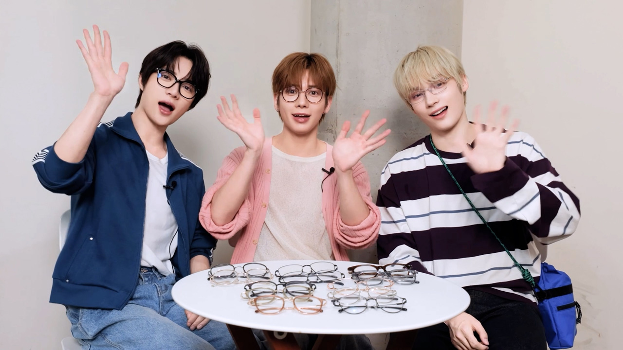 「TOMORROW X TOGETHER」BEOMGYU、TAEHYUN、HUENINGKAI眼鏡市場『Crapt』WEB CM起用で4篇制作6