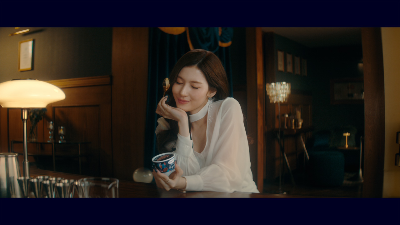 TWICE・SANAハーゲンダッツCMで天真爛漫封印で上品で凛とした大人姿!合間はキュートな一面4