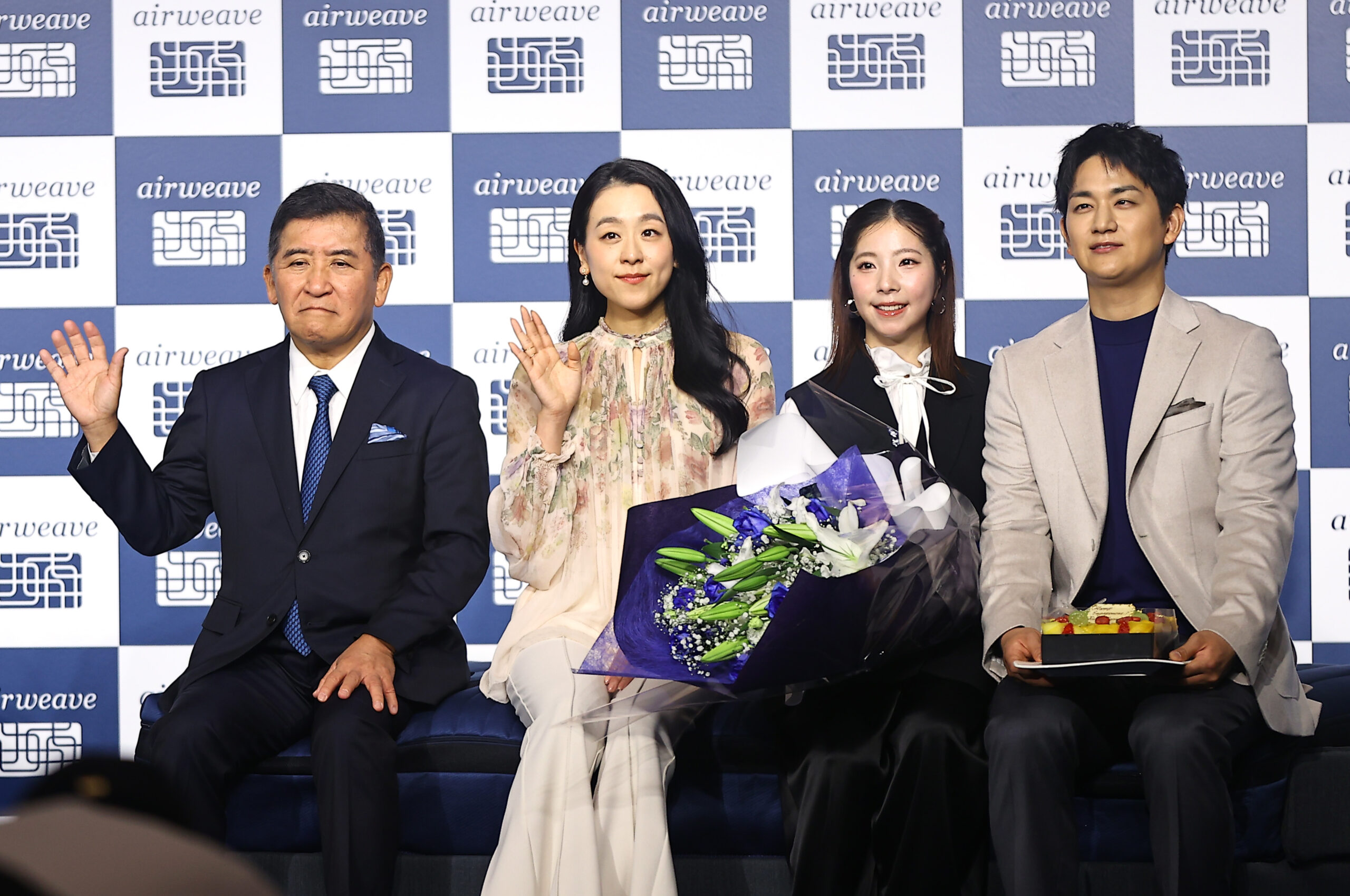 “りくりゅうペア”木原龍一選手、三浦璃来選手airweave新商品体験でレポート1