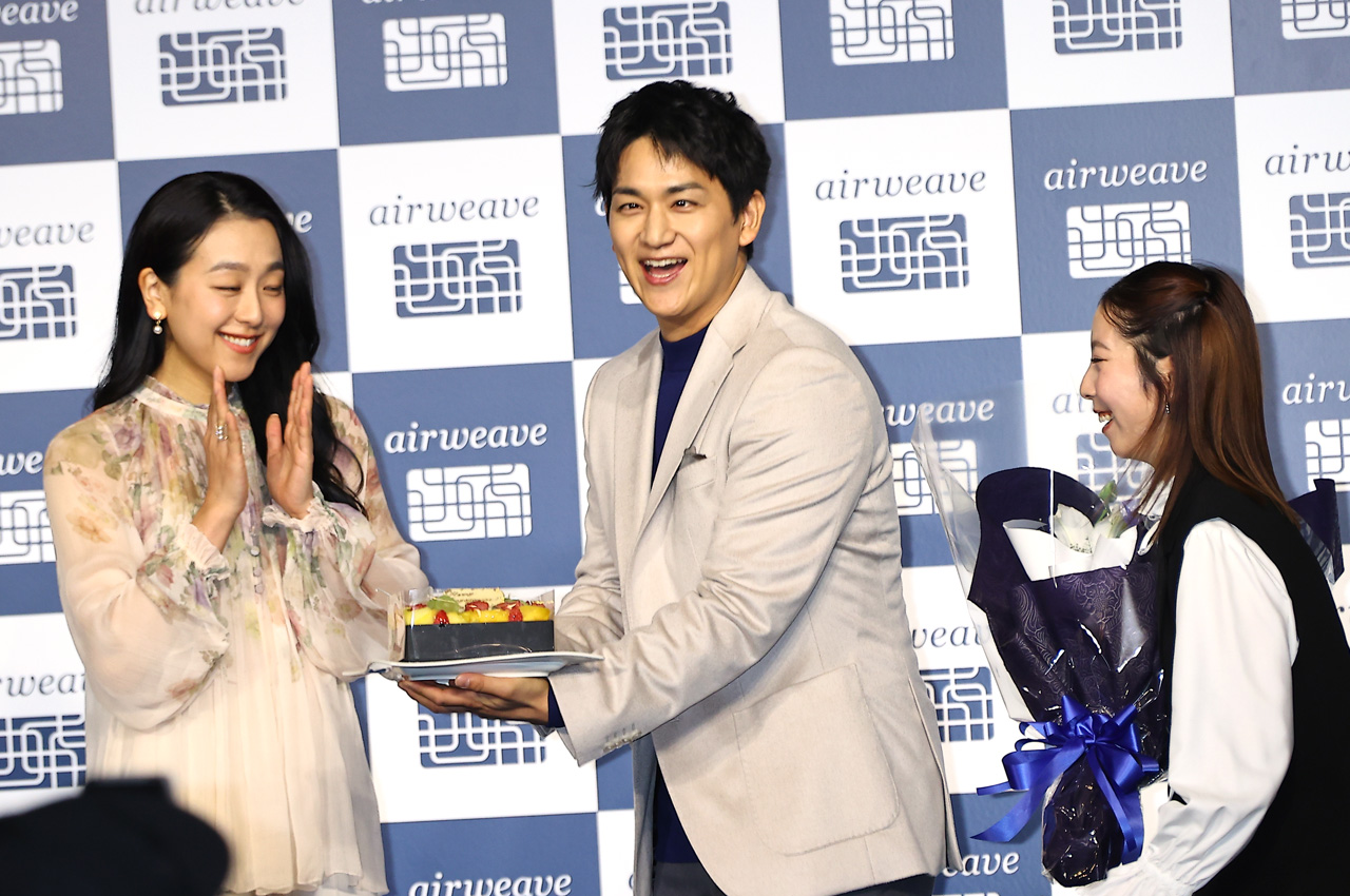 エアウィーヴ代表・高岡本州氏 りくりゅうペア婚約あらためて祝福!三浦璃来選手「頑張ってきてよかった」3